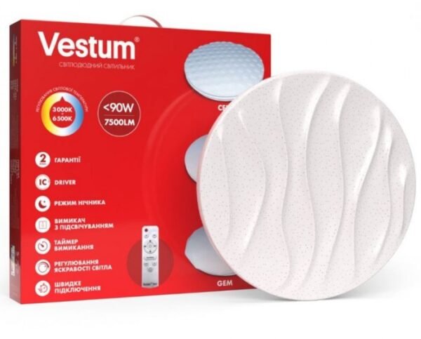 Світлодіодний світильник Vestum DUNA 60W 3000-6500К 220Vз ДК
