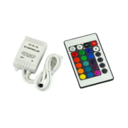 Контроллер для світлодіодної стрічки RGB 12А- IR-24 +пульт