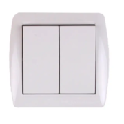 Electro House Acura вимикач без підсвітки подвійний