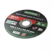 APRO PRO Диск відрізний до металу 125х 1 х 22,23мм