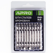 Біта Apro, сталева, хромована PH2 (1шт)