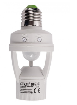 Датчик руху LUXEL ІР20, Е27 360°