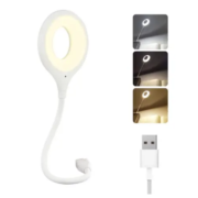 Гнучкий USB-світильник з керуванням голосом 16 LED, 5 Вт, Білий