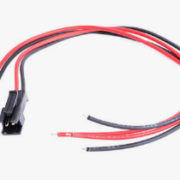 Комплект 2pin  з кабелем тато + мама  білий-сірий 22 awg
