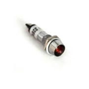 Сигнальна арматура в залізному корпусі d 8 220V червона