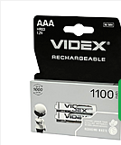 Акумулятор Videx AAA 1100 mAh (1уп.) "мікропальчик"