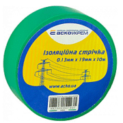 Ізолента ПВХ Аcko 19x0.13мм 10м зелена
