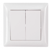 Luxel Primera Вимикач 2-клавішний білий