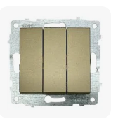 OVIVO GRANO механізм вимикача  3-кл. антрацит