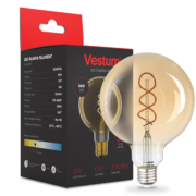 Філаментна лампа Vestum "вінтаж" golden twist G95 Е27 6Вт 220V 2500К