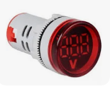 Світлодіодний вольтметр , червоний