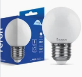 Лампа світлодіодна Feron 1W E27 6400К