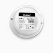 Світильник ЖКГ LED 8W круг 6500K 220V VESTUM- вологостійкий