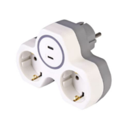 Розгалужувач подвійний (трійник) + 2 Х USB Type-C