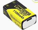 Батарейка litoKala з USB зарядкою (крона)  1 шт