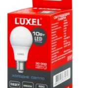 Лампа LUXEL  А60 10W 6500K 220V E27